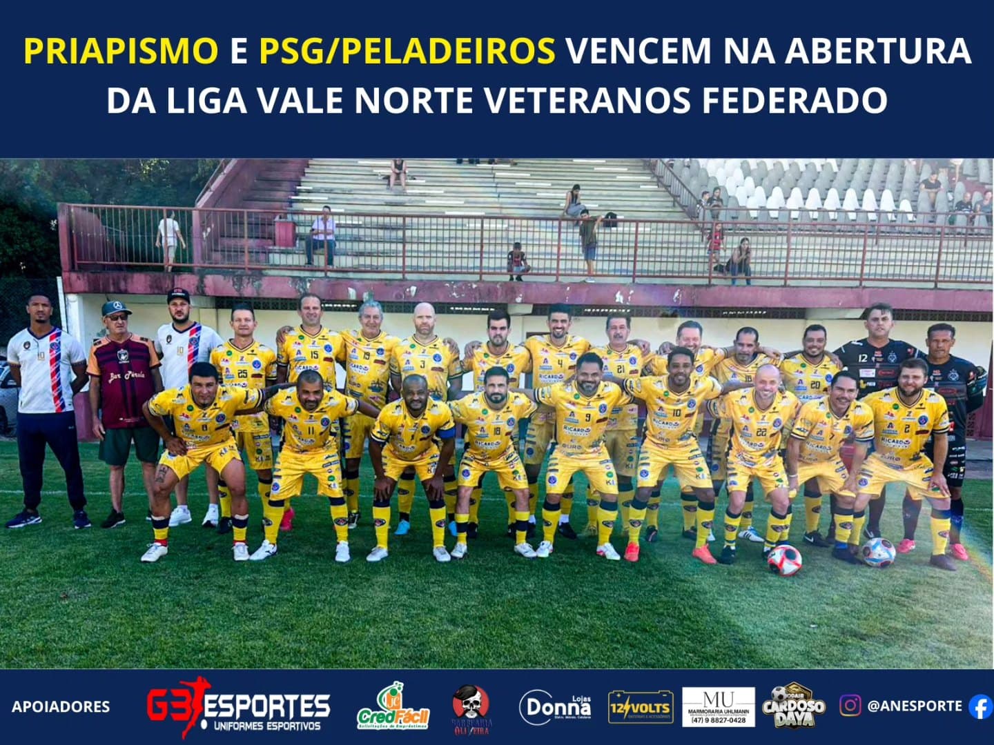PSG/Peladeiros Vence na estréia Liga Vale Norte federado de Veteranos 2026 PSG/Peladeiros Vence na estréia Liga Vale Norte federado de Veteranos 2026